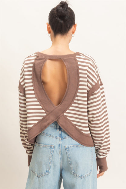 Striped Long Sleeve Top