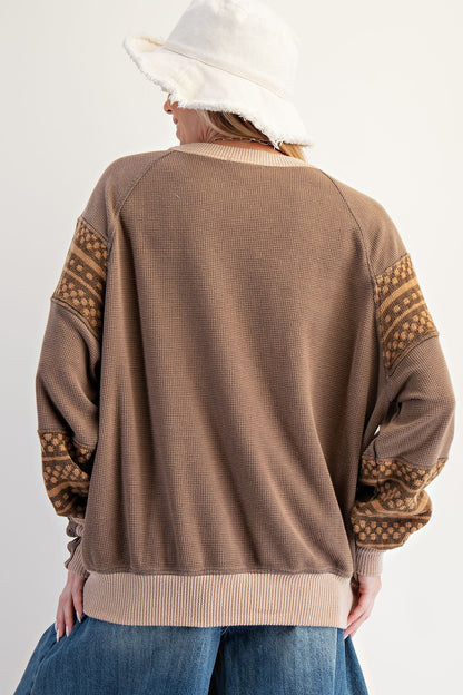 Long Sleeves Thermal Pullover
