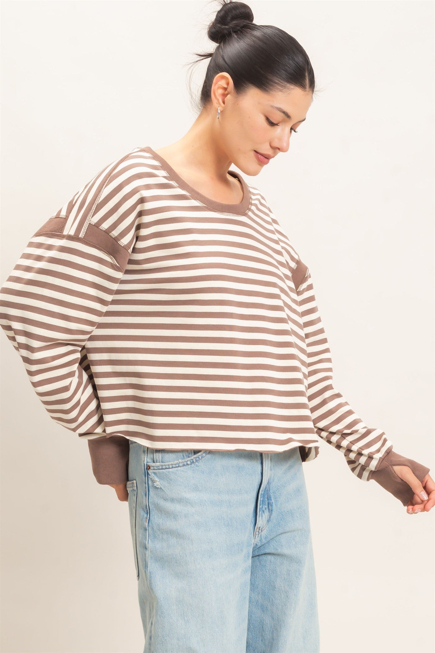 Striped Long Sleeve Top
