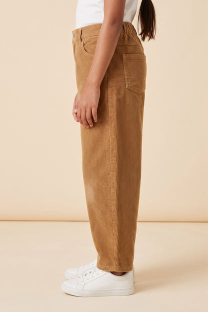 Girls Straight Leg Relaxed Fit Corduroy Pants