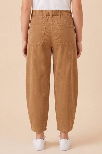 Girls Straight Leg Relaxed Fit Corduroy Pants