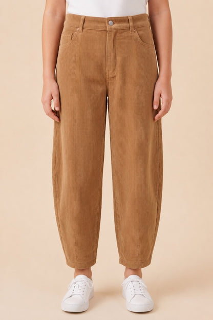 Girls Straight Leg Relaxed Fit Corduroy Pants