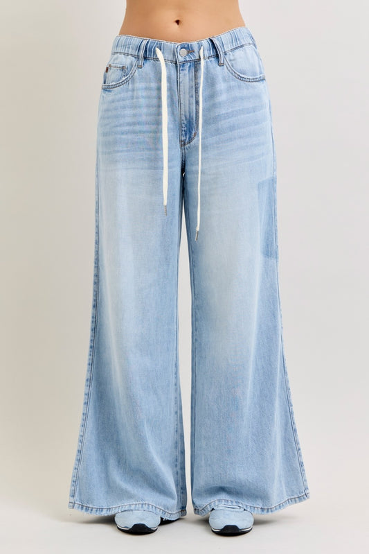 HW Featherweight Palazzo Shadow Light Pkts W/ Elastic WB