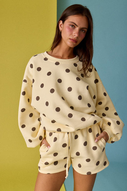 Polka Dot Fleece Set