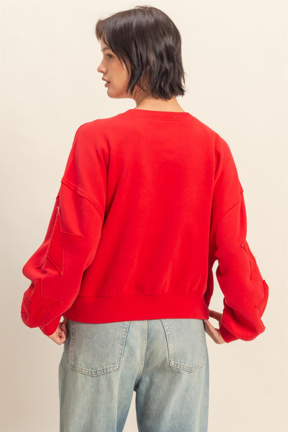 Star Patch Crewneck Sweatshirt