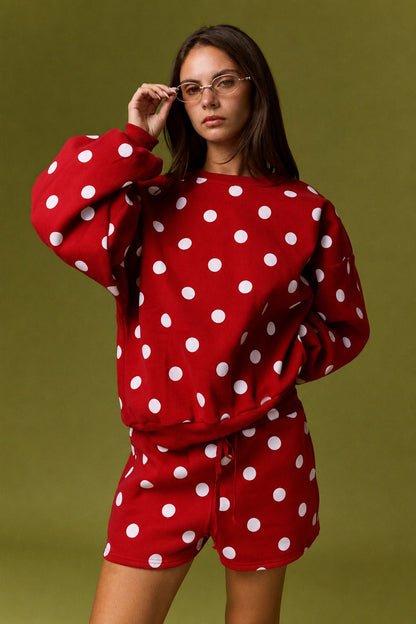 Polka Dot Fleece Set
