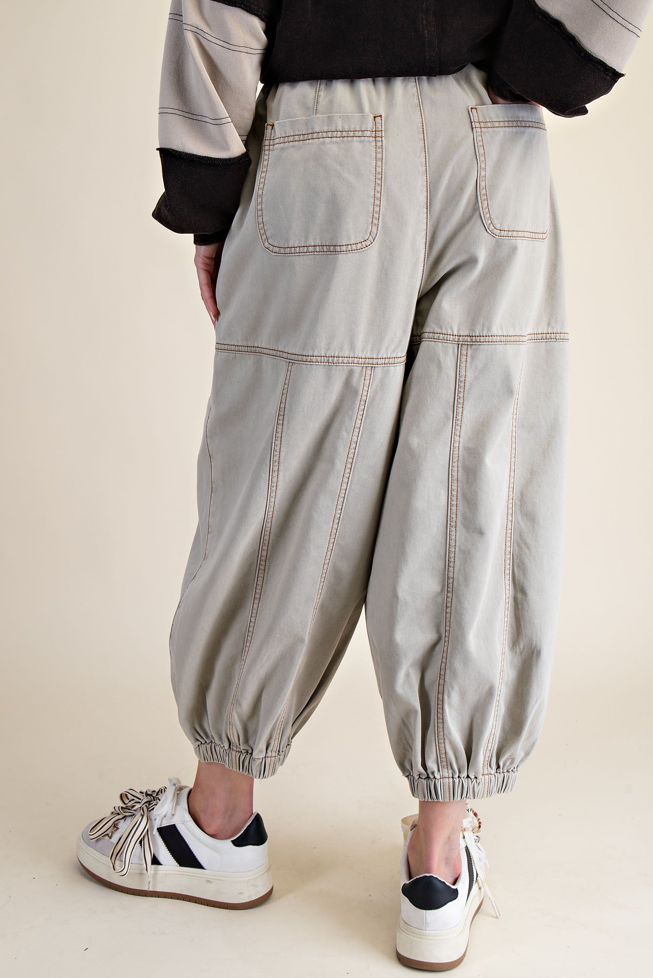 Stone Washed Twill Pants