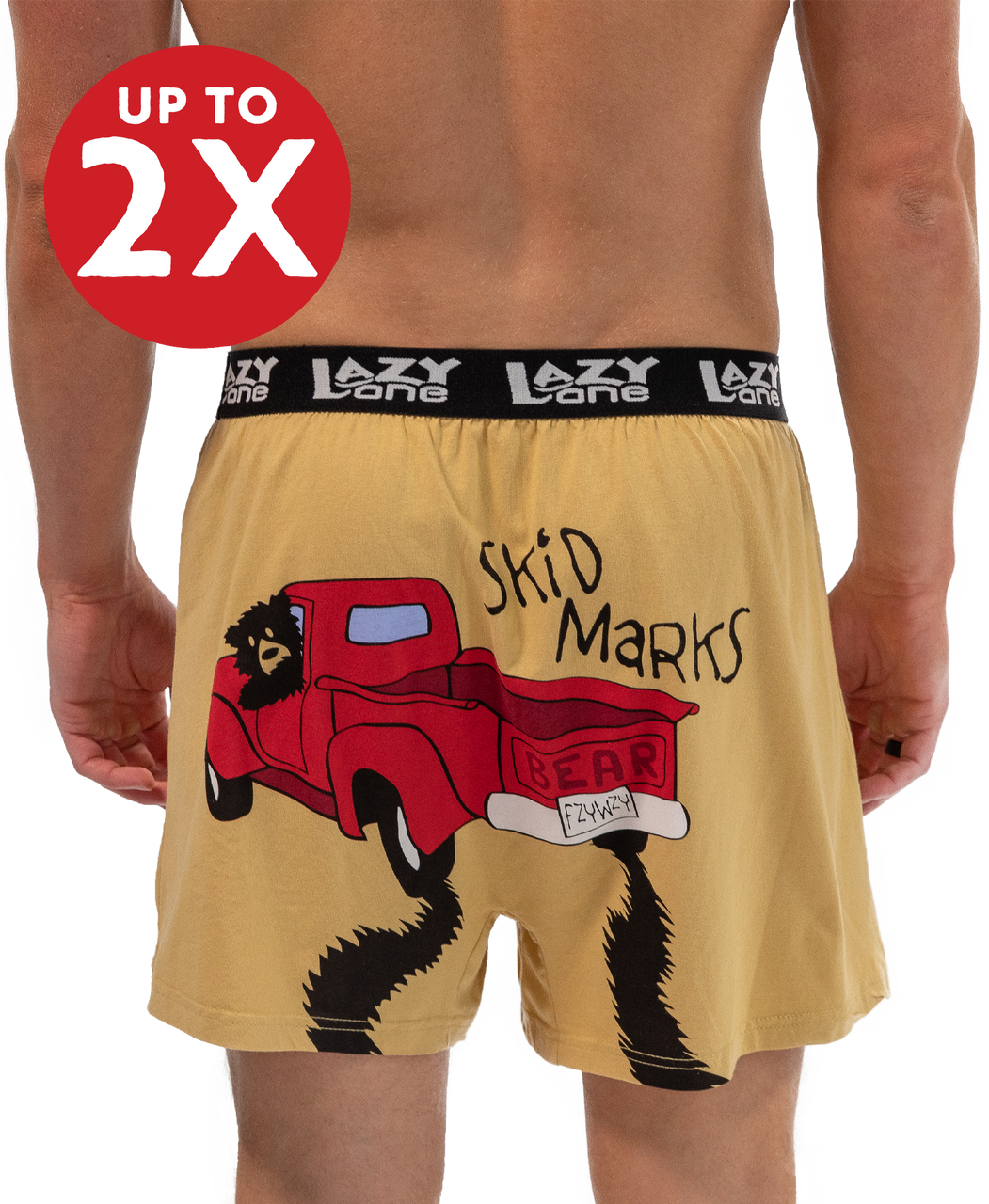 Skid Marks Men's Funny Boxer