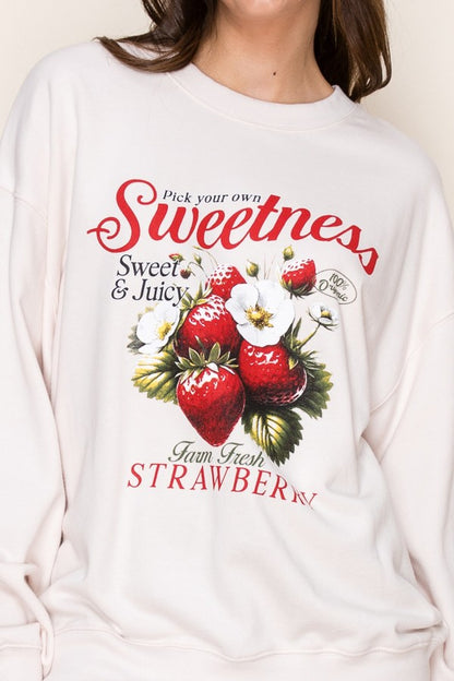 Sweetness Strawberry Sweatshirt