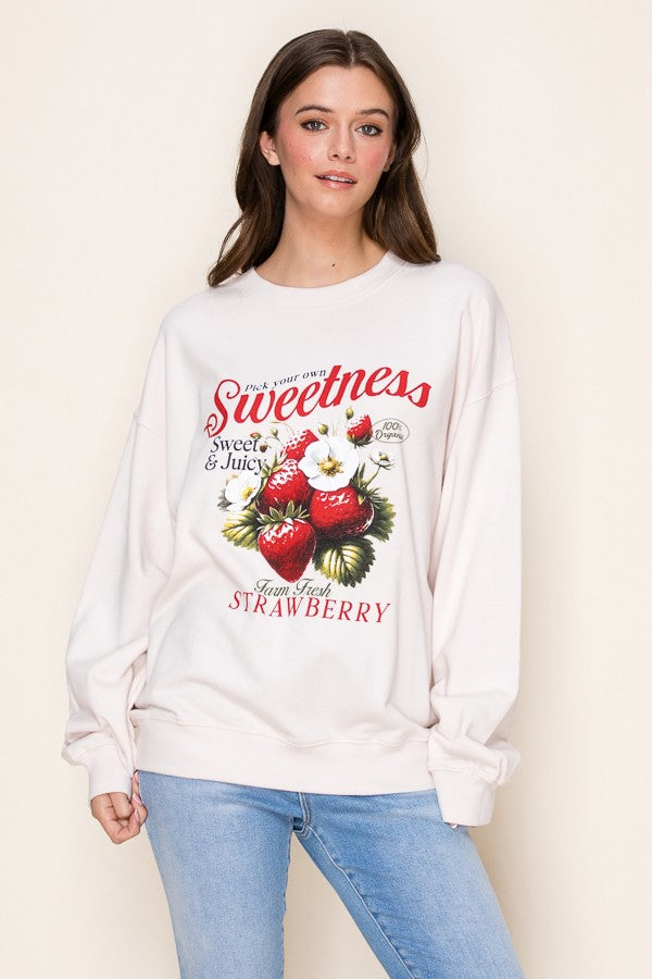 Sweetness Strawberry Sweatshirt