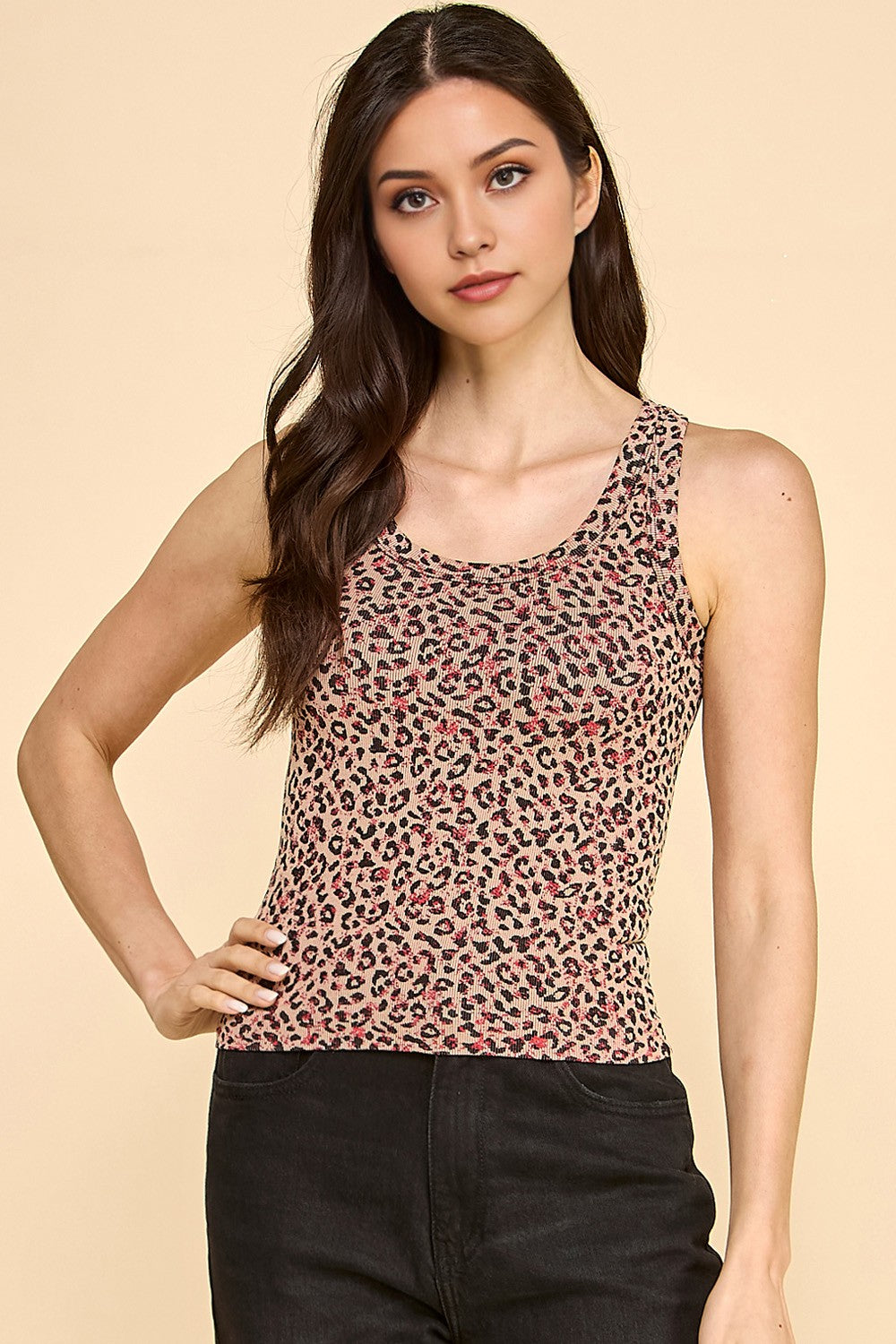 Leopard Print Tank Top