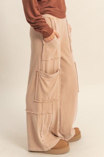 Oversized Cropped Sweatshirt Set