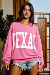 Watermelon Texas Comfy Graphic Sweatshirt