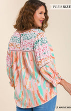 Pastel Mixed Print Top