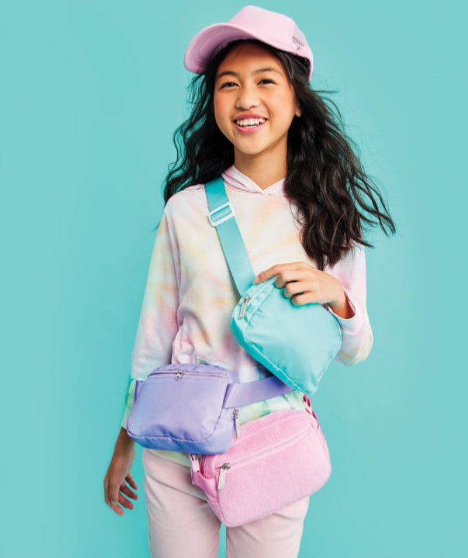 Small Lavender Nylon Belt Bag