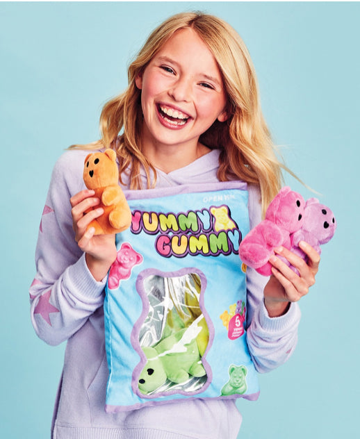 Yummy Gummies Packaging Fleece Plush