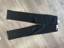 Black High Waist 90’s Straight Leg Jeans with Slits
