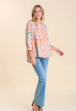 Pastel Mixed Print Top