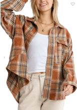 Oversized Brown Plaid Shacket
