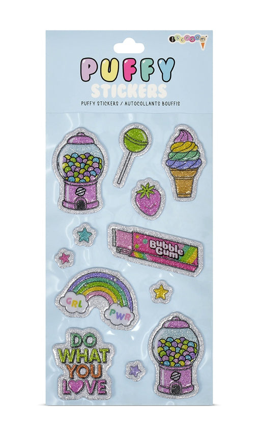 Gumball Machine Puffy Stickers