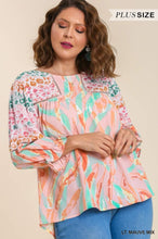 Pastel Mixed Print Top