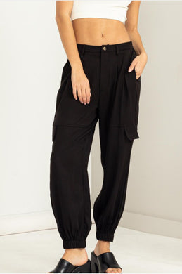 Black Cargo Jogger