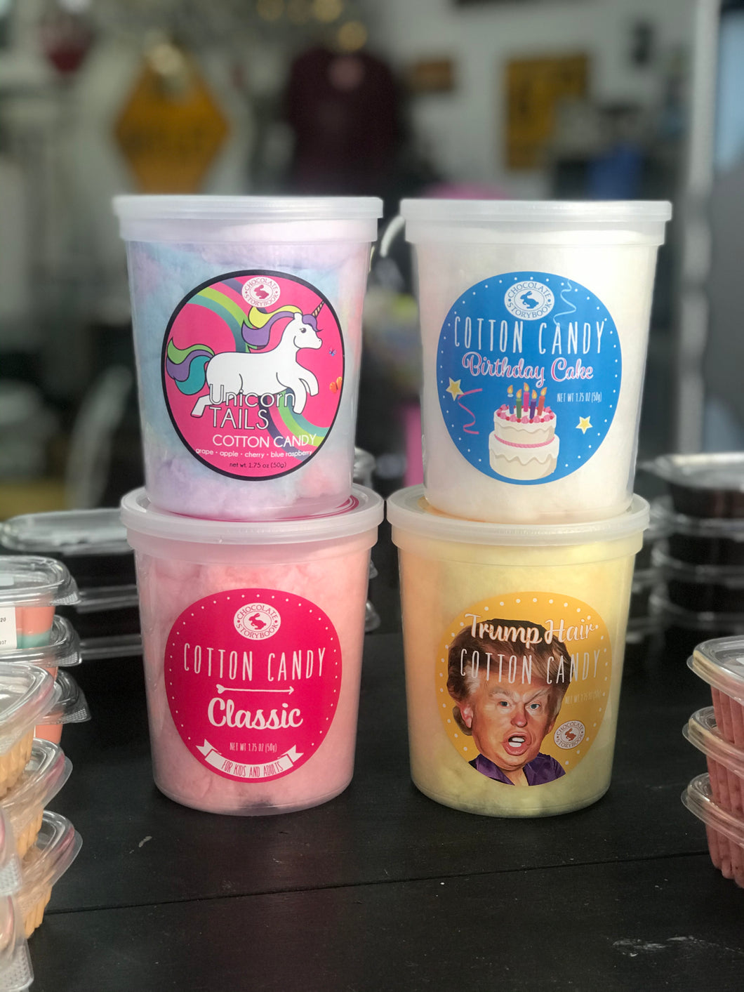 Cotton Candy Tub frosted donut