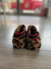 Youth Leopard Furry Slip-on Shoes