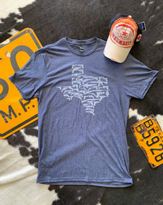 Navy Texas Guns Tee