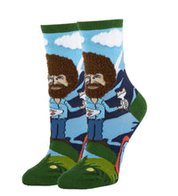 Bob Ross Let’s Get Crazy Crew Socks