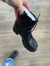 Black Platform Combat Boots
