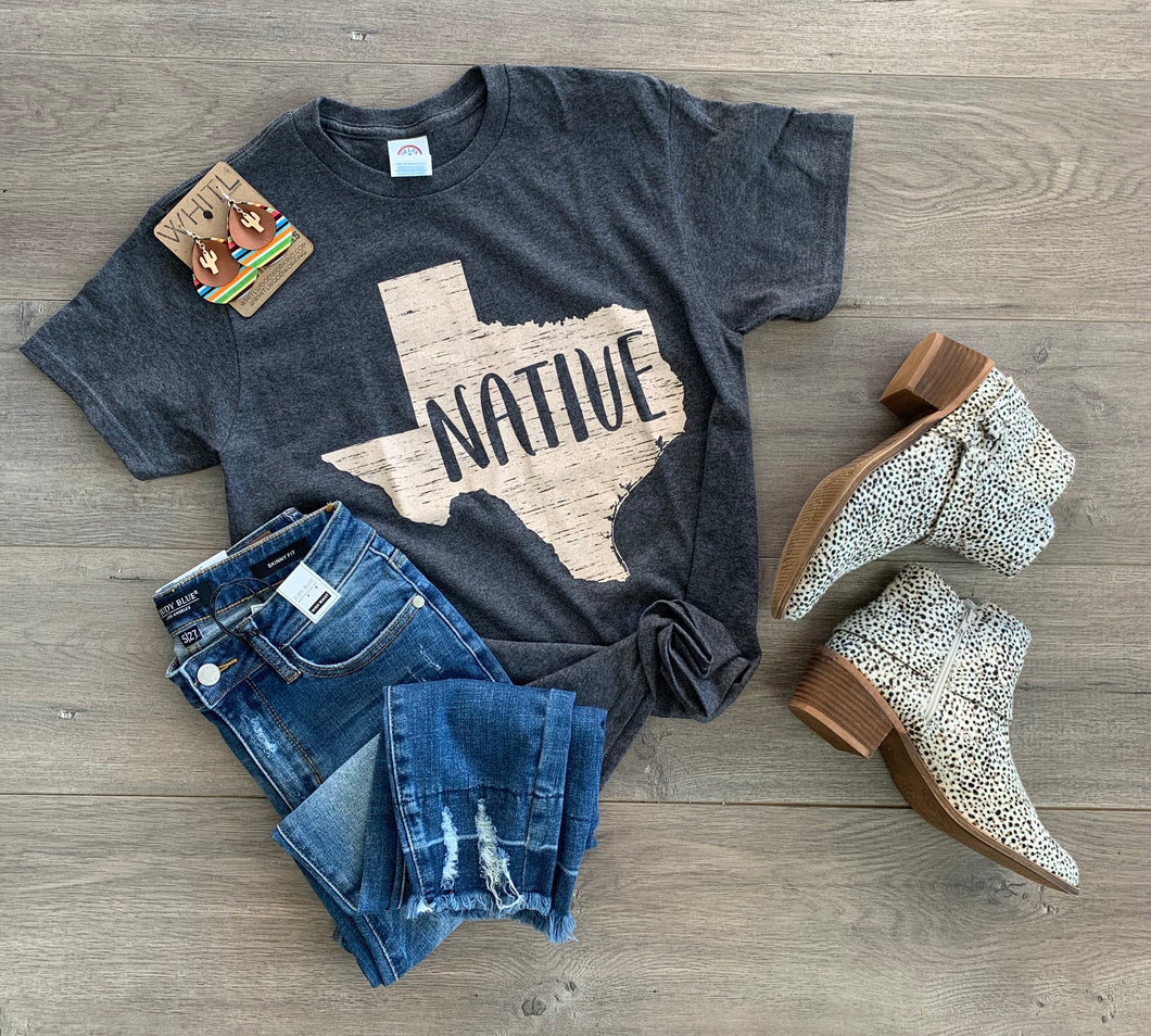 Native Texas Map Tee